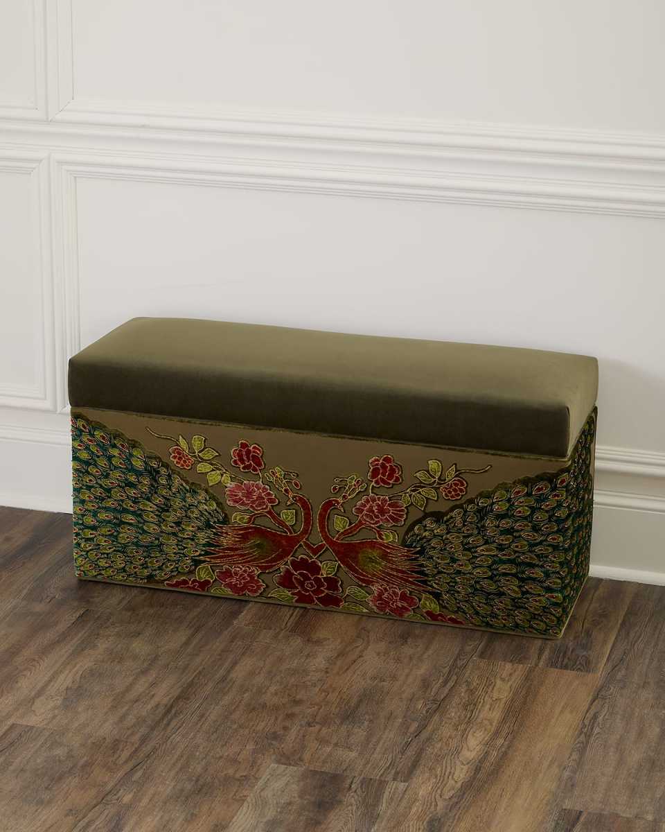 Peacock Refined Simplicity Storage Bench